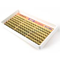 Lizi Y159 Faux cils synthétiques courts 8mm-10mm, mixtes effet œil de chat et elfe, semi-faits à la main, 21 rangées, pour maquillage quotidien et beauté