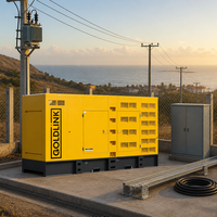 Generator Diesel Cummins Silent 375KVA 300Kw Generator Kedap Suara Diesel AC Tiga Fasa Bersertifikasi CE Pendingin Air