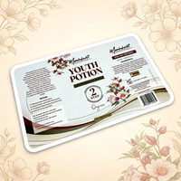 Étiquette autocollante découpée à la forme, imperméable, de luxe, pour produits cosmétiques, étiquette personnalisée avec logo pour l'emballage de flacons de soins de beauté