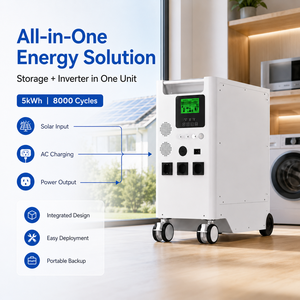 ระบบจัดเก็บพลังงานแสงอาทิตย์ออลอินวัน 5kW 5.12kWh 8000 รอบการใช้งาน พร้อมระบบสำรองไฟบ้านในตัว แรงดันไฟฟ้าระบบ 51.2V รับประกันประสิทธิภาพสูง - Product Image 5
