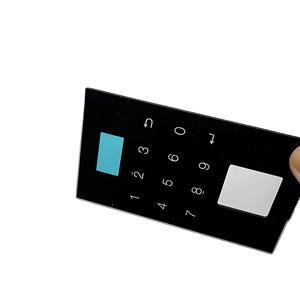 Panneau de verre intelligent sérigraphié sur mesure en verre trempé pour interrupteurs tactiles de salle de bain, vente en gros d'usine - Product Image 1