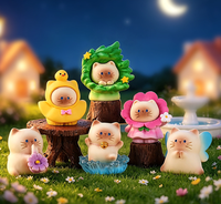 Ensemble de Statues de Chatons 3D Kawaii en Résine – Adorables Ornements Décoratifs pour la Maison, le Jardin, le Bureau et les Étagères – Cadeaux d'Anniversaire pour les Amoureux des Chats