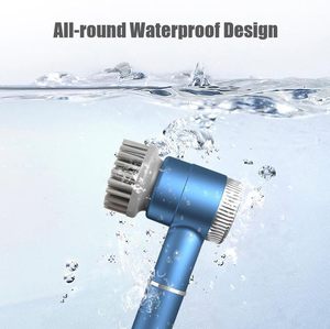 Vente chaude 5 en 1 <span class=keywords><strong>brosse</strong></span> de nettoyage électrique épurateur de puissance rotatif automatique pour <span class=keywords><strong>balai</strong></span> électrique de salle de bain - Product Image 4