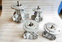 Moteur pneumatique OEM TMH-1.5-200 personnalisable 200mm Bride en aluminium 28N.M 1.125KW Efficace 28N.M 1.125KW Moteur pneumatique OEM personnalisable