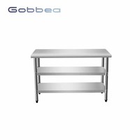 Table de tri modulaire extensible en acier inoxydable 201/304 Shandong Guanbai pour cuisine de restaurant avec revêtement autonettoyant