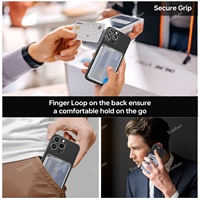 Dompet Magnetik dengan Pegangan Kartu, Penyangga Kartu, dan Penyangga Ponsel untuk Dompet Mag-Safe untuk Apple iPhone 17 16