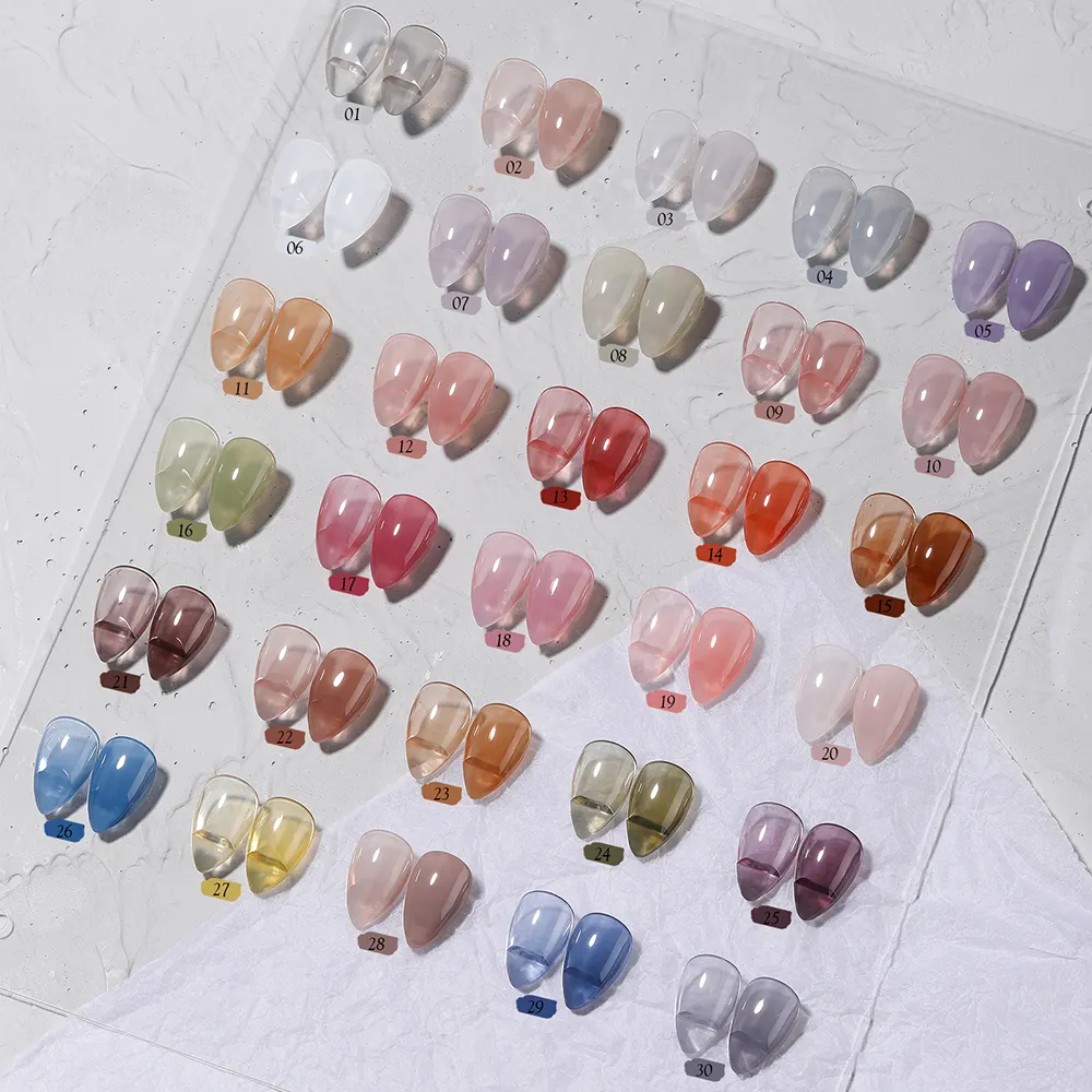 VENDEENI-esmalte de Gel semitransparente para uñas, laca de Gel semitransparente para decoración de uñas, bajo pedido mínimo