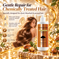 Après-shampoing sans rinçage à l'huile d'argan du Maroc pour cheveux secs et abîmés, hydratation intense, réparation des cheveux traités chimiquement, tous types de cheveux, OEM/ODM