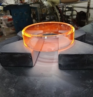 Tube en verre de quartz transparent haute température avec fabricant professionnel