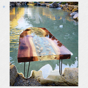 Résine époxy transparente 2:1 pour coulage profond, <span class=keywords><strong>colle</strong></span> AB pour table rivière en bois - Product Image 3