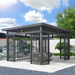 Gazebo <span class=keywords><strong>da</strong></span> Esterno Resistente, Padiglione, Pergola, Tenda <span class=keywords><strong>da</strong></span> Giardino, Riparo in Alluminio Antivento per Eventi Commerciali e Giardini Domestici - Product Image 6