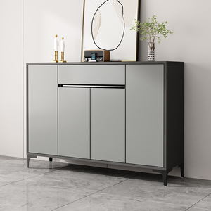 Scarpiera Moderna di Lusso in Lega di Alluminio con Protezione Solare Impermeabile per Esterni, Scarpiera <span class=keywords><strong>da</strong></span> Ingresso per Balcone con <span class=keywords><strong>Anta</strong></span> a Nido d'Ape - Product Image 3