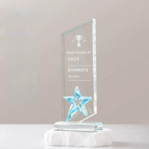 Premios <span class=keywords><strong>de</strong></span> Cristal Personalizados con Estrella, Impresión a Todo Color, Placa <span class=keywords><strong>de</strong></span> Cristal Arcoíris AB, Trofeo - Product Image 6