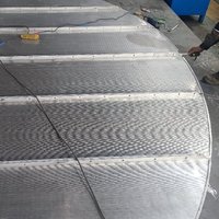 Maille de support en fil de cunéiforme SS304/316/316L à espacement de 0,02 µm, maille plate Johnson pour la séparation solide-liquide