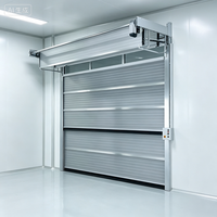 Porte sectionnelle électrique à ouverture latérale antivol en acier moderne à suspension supérieure pour atelier, salle de bain, salon, usage extérieur