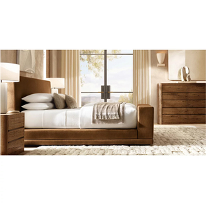 Modern Design <strong>Rustic</strong> Bedroom Solid Wood Multi-functional <strong>Bedside</strong> <strong>Table</strong> with Drawers Oak Nightstand - Product Image 2