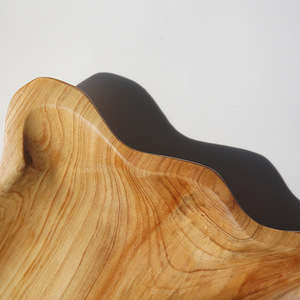 Bandeja Rectangular Hecha a Mano de Madera de Cedro, Color Natural, Diseño Sólido, Para Uso Doméstico, Regalo - Product Image 4