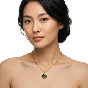 <span class=keywords><strong>Pendentif</strong></span> trèfle en verre plaqué <span class=keywords><strong>or</strong></span> PVD 18 carats en acier inoxydable 13 mm 17 mm, breloques trèfle à quatre <span class=keywords><strong>feuilles</strong></span> pour la fabrication de bijoux et accessoires - Product Image 6