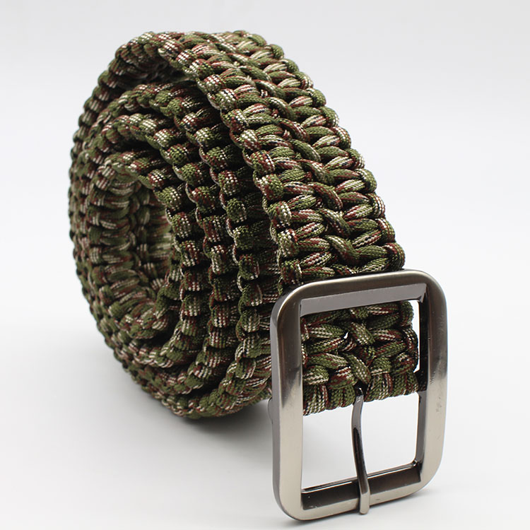 Cinturón de Supervivencia Black Cobra Paracord Color Negro Parachute Cord 120cm