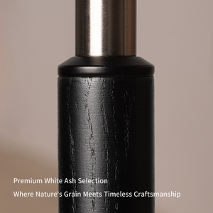 โคมไฟตั้งพื้นไม้แอช โลหะ แก้ว ดีไซน์มินิมอล สไตล์ยุโรป - Product Image 6
