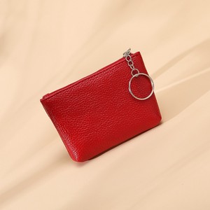 Mini <span class=keywords><strong>porte</strong></span>-monnaie léger et écologique <span class=keywords><strong>en</strong></span> <span class=keywords><strong>cuir</strong></span> PU imprimé UV motif litchi, <span class=keywords><strong>porte</strong></span>-clés, portefeuille et sac de rangement pour <span class=keywords><strong>femme</strong></span> - Product Image 3