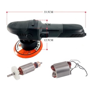 Mini pulidora de doble acción, 8mm, Orbital aleatorio, placa de respaldo de 6 pulgadas, 720W, 6 velocidades, 50Hz, 110V, 220V, 2100-4900rpm, amortiguador de coche detallado - Product Image 4