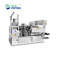 Machine d'emballage sous vide automatique à double rotation Elemotion pour sacs, scellage multifonctionnel de pochettes, remplissage, matériau bois, cœur PLC