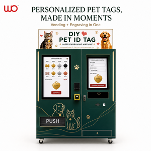 <span class=keywords><strong>Machine</strong></span> Commerciale Personnalisée pour Étiquettes d'Identification d'Animaux de Compagnie, Stockage de 420 Étiquettes, Conception Dessinée <span class=keywords><strong>à</strong></span> la Main, Commandes <span class=keywords><strong>à</strong></span> Distance, 10 Langues, SDK, Acier Inoxydable - Product Image 1