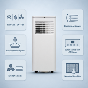 115V 60Hz ASHRAE 10000 BTU Tragbare Klimaanlage ETL-Zertifiziert Mobile Klimaanlage für Zuhause OEM ODM Unterstützt - Product Image 2