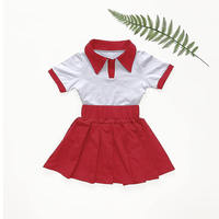 Robes Décontractées en Gros pour Filles de 2 à 12 Ans, Ensemble Jupe Plissée Courte d'Été en Coton et Soie, Style Occidental, Vêtements pour Enfants