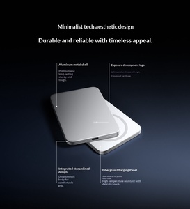 Batería <span class=keywords><strong>Externa</strong></span> Ultrafina de 5000 mAh con Carga Inalámbrica Compatible con <span class=keywords><strong>Xiaomi</strong></span> Power Bank - Product Image 4