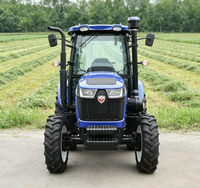 Tracteur agricole multifonctionnel fiable et polyvalent 80HP 4x4 à longue durée de vie et à haut niveau de sécurité