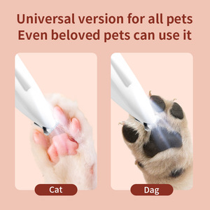 Cortadora de pelo para mascotas, recargable con luz, para el cuidado de patas y orejas, compatible con gatos y perros. - Product Image 3