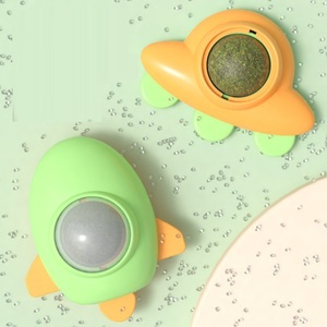 Juguetes ecológicos para gatos, cohete para lamer, Nave espacial, <span class=keywords><strong>Bola</strong></span> <span class=keywords><strong>de</strong></span> menta para moler los dientes, <span class=keywords><strong>Bola</strong></span> <span class=keywords><strong>de</strong></span> <span class=keywords><strong>Pelo</strong></span> para limpiar hierba comestible para gatos - Product Image 2