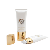 Tube de crème solaire BB de 50 ml avec tête de pompe, tube de crème portable.