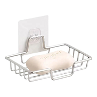 Porte-savon mural sans perçage, égouttoir pour éponge à vaisselle, support de rangement mural pour la maison, boîte à savon pour évier