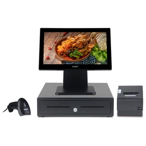 Gsan A4 Hệ điều hành <span class=keywords><strong>Android</strong></span> POS hệ thống màn hình cảm ứng kép màn hình cảm ứng tiền mặt đăng ký với ngăn kéo tiền mặt - Product Image 1