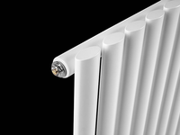 Radiateur horizontal en acier pour espaces publics et résidentiels, panneau ovale, colonne, OEM, radiateur à eau chaude économe en énergie, idéal pour gymnases, hôpitaux, écoles, design moderne