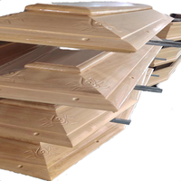 Chine Fournisseur Bois Style Australien Couvercle Plat Cercueil Pologne Bois Cercueils