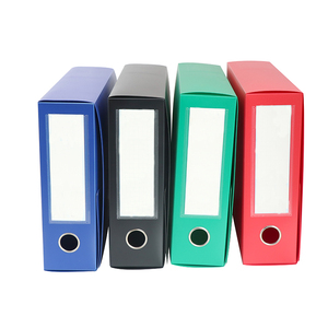Boîte de rangement A4 portable en <span class=keywords><strong>plastique</strong></span> PP pour l'école avec poche pour cartes et anneau métallique sur la colonne vertébrale - Product Image 4