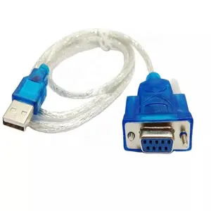 USB באיכות טובה כדי RS232 יציאה טורית כבל נקבה ראש USB כדי DB9 D-sub 9 פינים נקבה מחבר חשוף כבל