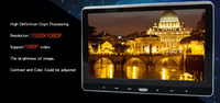 Reproductor de CD con Pantalla LCD para Reposacabezas, Pantalla Táctil de 11.6 Pulgadas HD1080P, USB, SD, MP5, FM, Transmisor IR, Juegos Inalámbricos de 32 Bits, 1 Año de Garantía