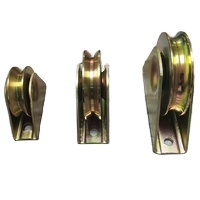 Roue de porte coulissante avec roulement, rainure en U, Support interne, poulie de porte coulissante