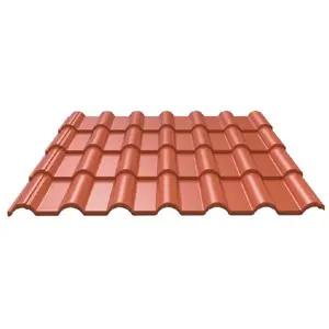 2024 공장은 ASApvc 수지 웨이브 지붕 타일/UPVC 스페인어 지붕 타일과 로마 사다리꼴 지붕 타일을 판매