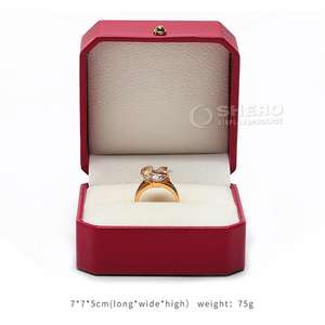 Boîtes de bijoux en gros rouges personnalisées de qualité supérieure pour colliers, bracelets, bagues et boucles d'oreilles - Product Image 6