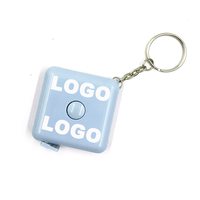 Règle carrée rétractable avec logo personnalisé, chaîne de 1,5 m, ruban à mesurer en plastique, mini outil de mesure promotionnel portable