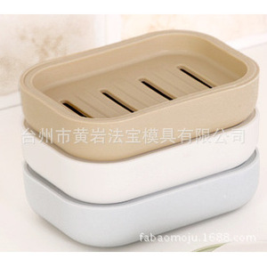 Japanese Style Plastic Soap <b>Dish</b> Rectangular Drainable Bathroom Storage <b>Rack</b> Mold Multi Cavity ISO9001 - Product Image 2