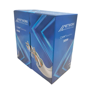 Solución de cableado de red de cobre U/<span class=keywords><strong>UTP</strong></span> de categoría <span class=keywords><strong>6A</strong></span> <span class=keywords><strong>Cable</strong></span> a granel Ethernet 1000ft (305m) Prueba de calidad de paso azul - Product Image 6