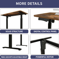 Table élévatrice moderne automatique électrique intelligente pour ordinateur Conception simple de moteur pour le bureau à domicile ou l'école Matériau métallique durable