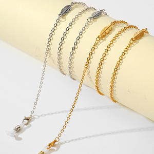 <span class=keywords><strong>Cadena</strong></span> de <span class=keywords><strong>gafas</strong></span> de sol de oro de moda personalizada con cuentas de cristal perlado <span class=keywords><strong>gafas</strong></span> de lectura accesorios para el cuello - Product Image 5